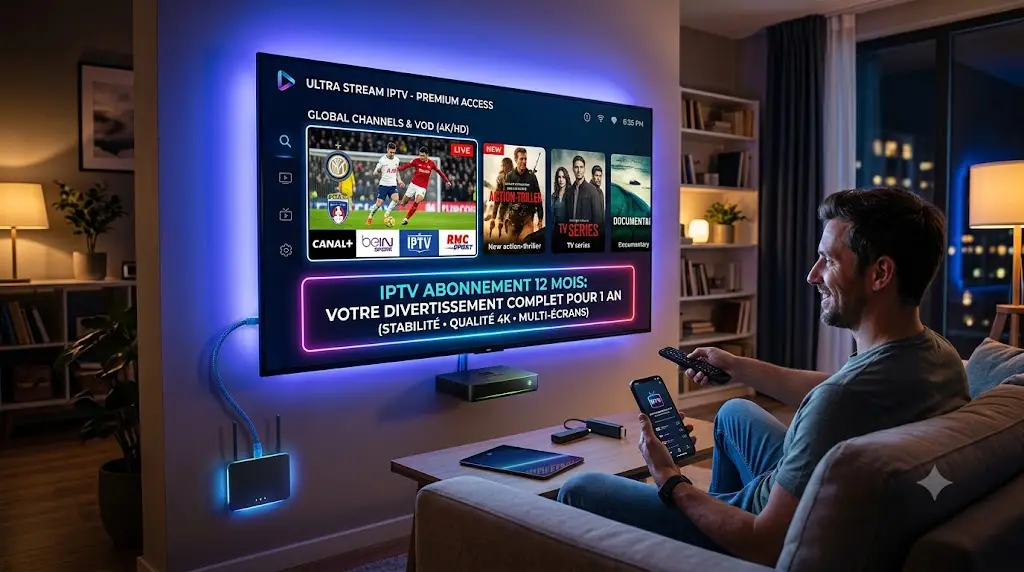 IPTV abonnement 12 mois